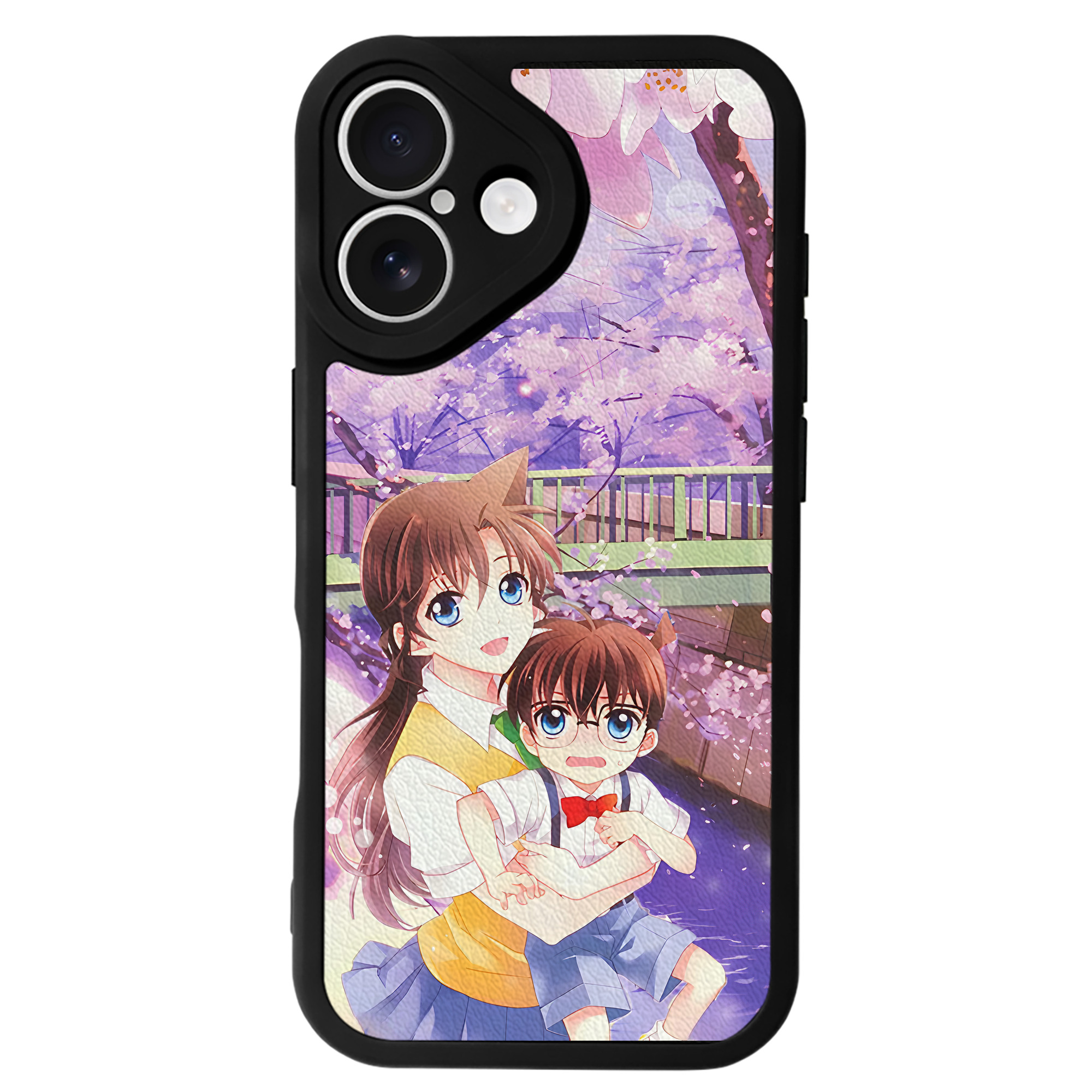 （画像用） 名探偵コナン Detective Conan 【iPhone 16シリーズ対応】シリコンスマホケース（レザー調） 材質：シリコン